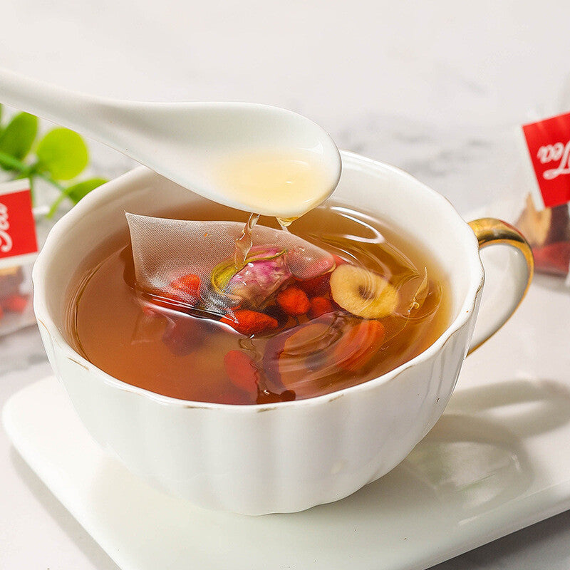 Black Sugar Ginger Date Tea 300g/30 Packs – Longan, Red Dates, Rose Tea Main image