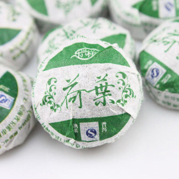 HelloYoung Yunnan Pu'er Ripe Tea Mini Small Tuocha Lotus Leaf Pu'er Herbal Tea 500g/17.6oz