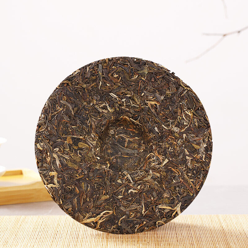 HelloYoung Pu'er Raw Tea Slippery Bamboo Liangzi Pu'er Tea Cake Pu'er Tea 357g/12.59oz