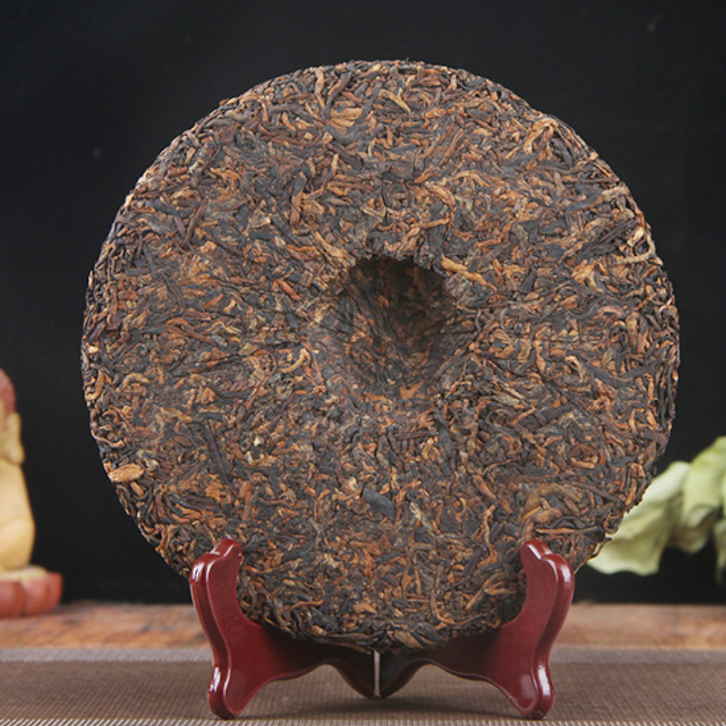 Spring Tea Royal Tribute Gold Cake 357g/12.59oz Natural Ripe Puerh Tea