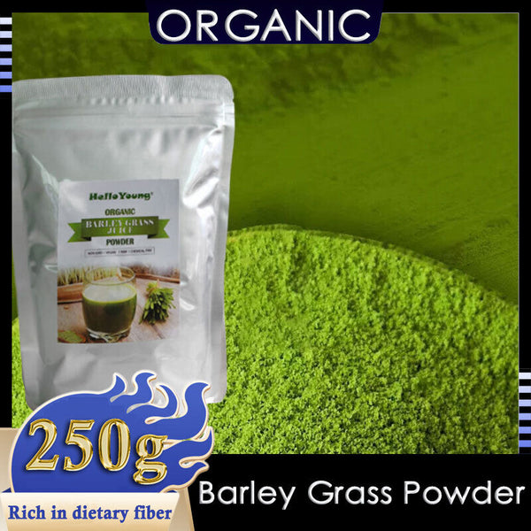 HelloYoung Imported Unsweetened Premium Organic Barley Grass Powder 250g