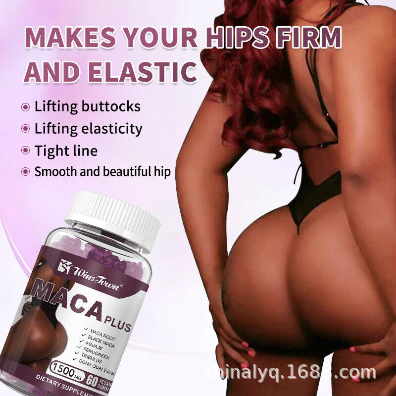 Maca Plus Gummy HIP BUTT ENLARGEMENT 100% Pure Natural Big Butt Gummies