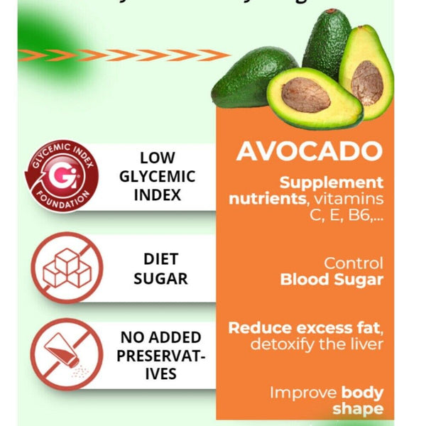 Pure Avocado Milk Green Juice Powder Instant Solid Drink 10g *10 bags