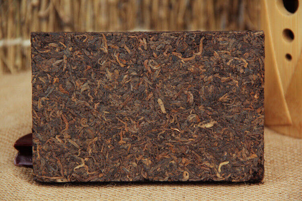 HelloYoung Yunnan Puerh Tea Mengku Ancient Tree Golden Bud Puerh Tea Brick 250g