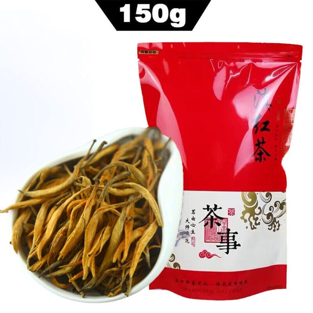 Yunnan Dian Hong Jinya Golden Monkey Black Tea 100g Premium Loose Leaf Main image