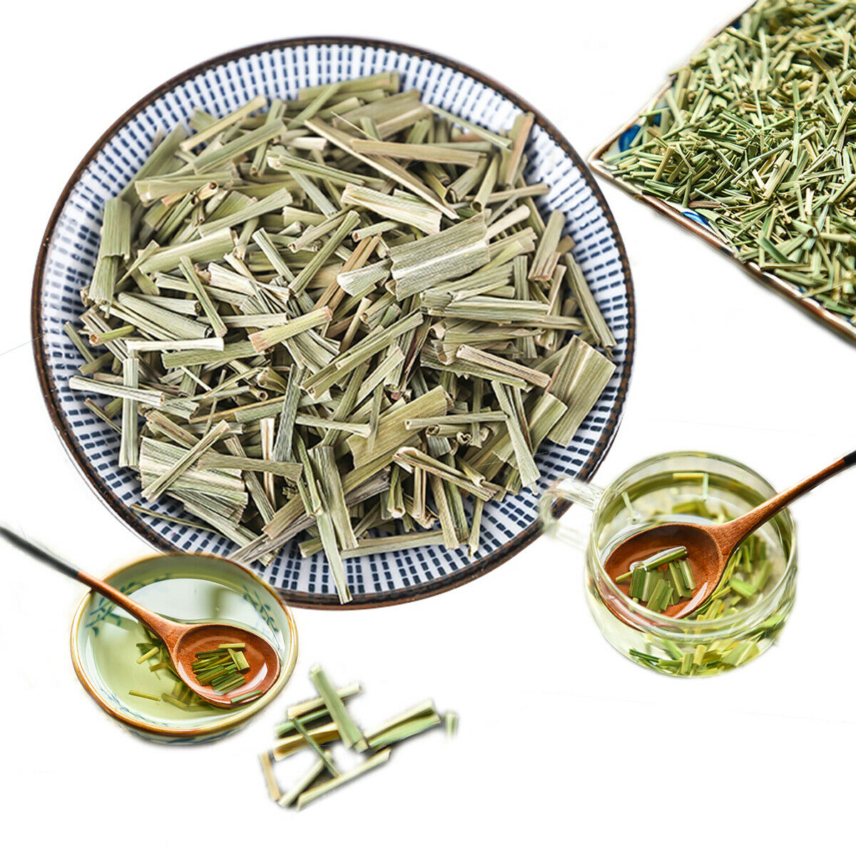 HelloYoung Lemon Grass Herbal Tea Flower Green Tea Health Care Chinese Specialty Herbal tea Main image