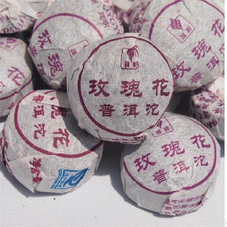 500gRipe Puerh Tea Mini Tuocha Yunnan Black Tea Pu Erh Tea Rose or Chrysanthemum Main image