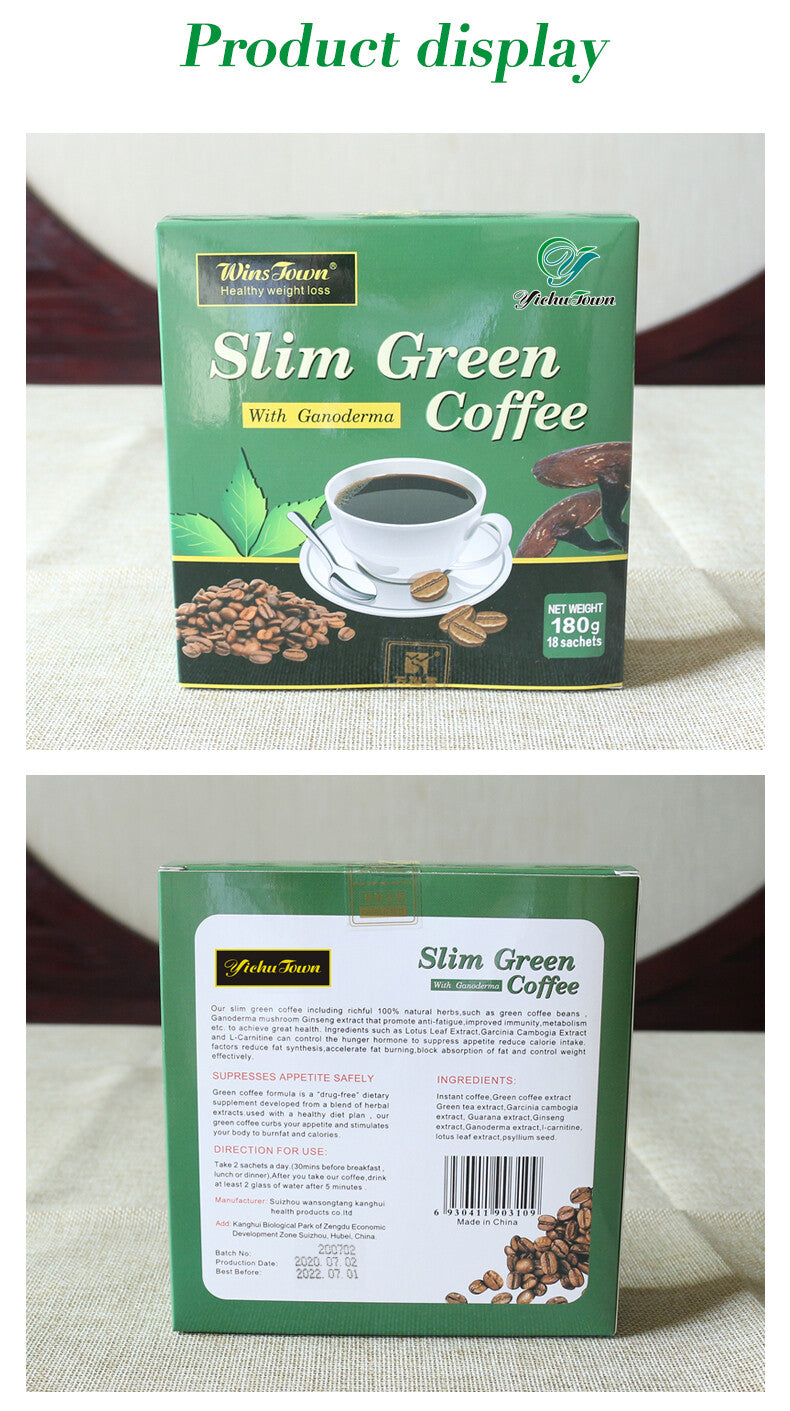 10g*18bags Slimming Instant Coffee Slim Diet Green Weight Loss Coffee