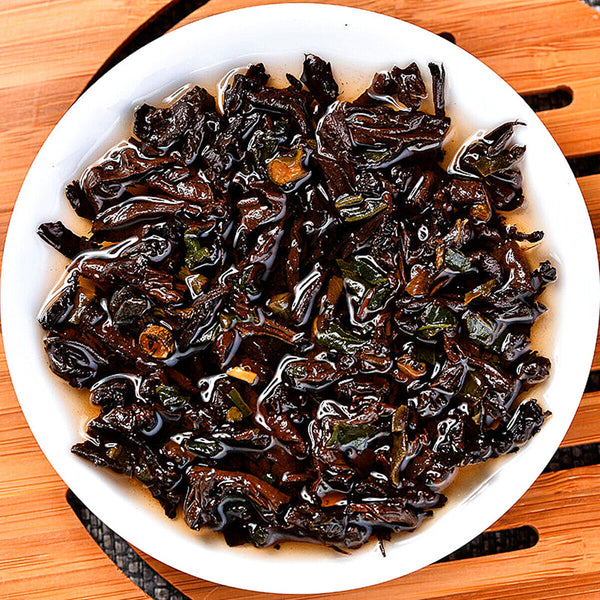 Mini Tea Cake Healthy Drink Pu-Erh Ripe Tuocha Golden Bag 200g Pu'er Black Tea