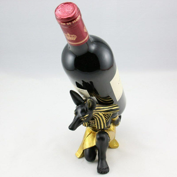 Wine Bottle Holder Resin Anubis God Wine Rack Wine Bar Kitchen Tools Accessories
