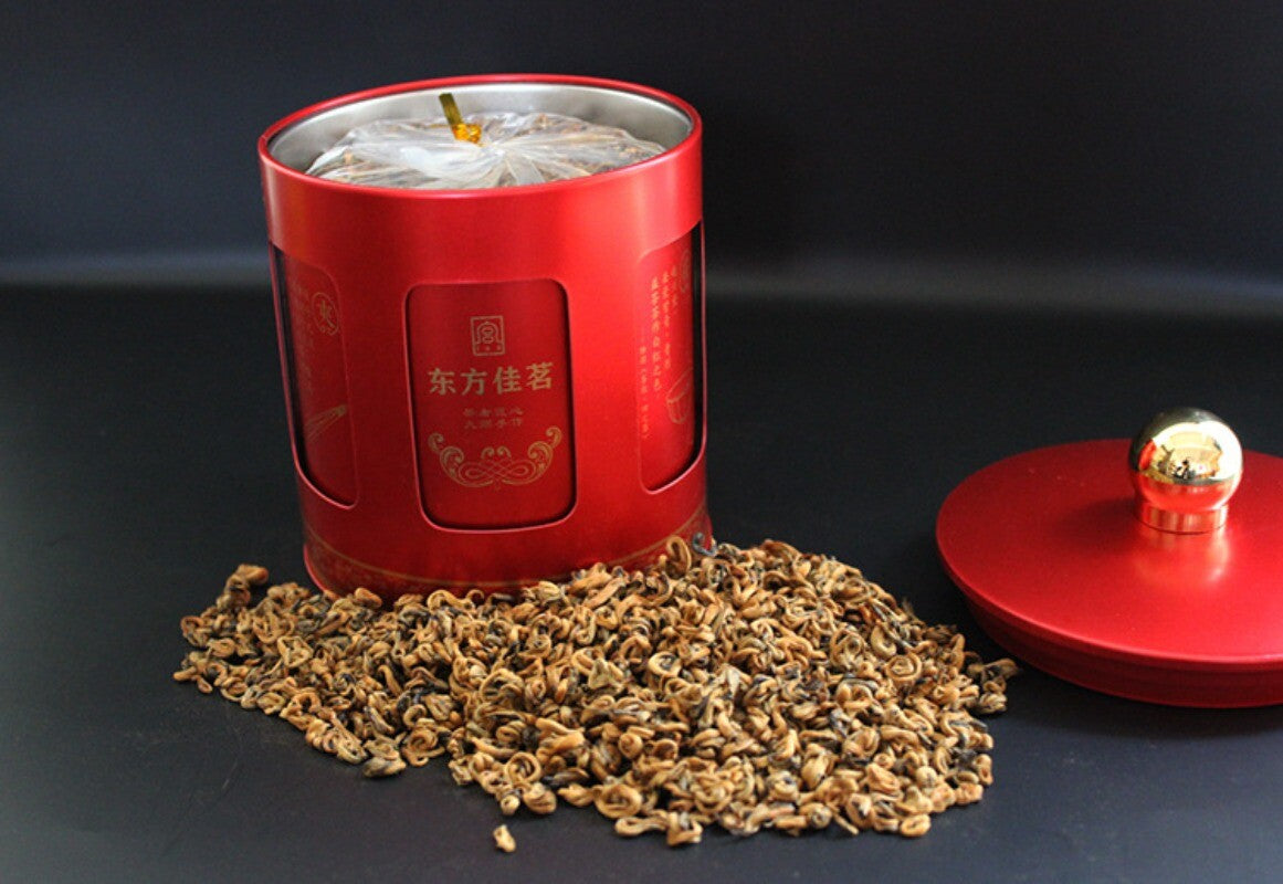 250g Yunnan Dian Hong Tea Honey Scented Golden Snail Single Bud Red Biluo Main image