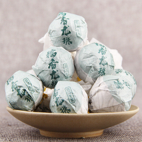HelloYoung Glutinous Rice Fragrance Pu'er Raw Tea Dragon Pearl 500g Pu'er Tea Tuocha