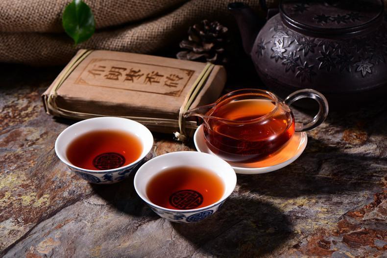 HelloYoung250g Pu Er Tea Cooked Old Pu'er Tea Brick Brown Fragrant Brick Menghai Pu-erh Tea Main image