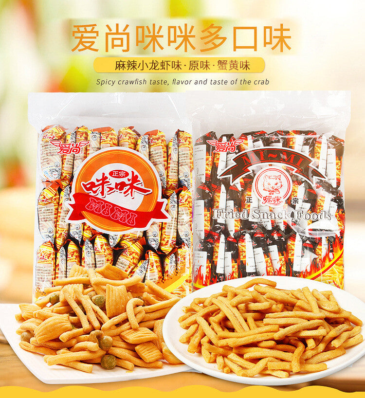 Aishang Mimi shrimp and crab flavored strips snack food 10g*20 packs 爱尚咪咪虾蟹味零食