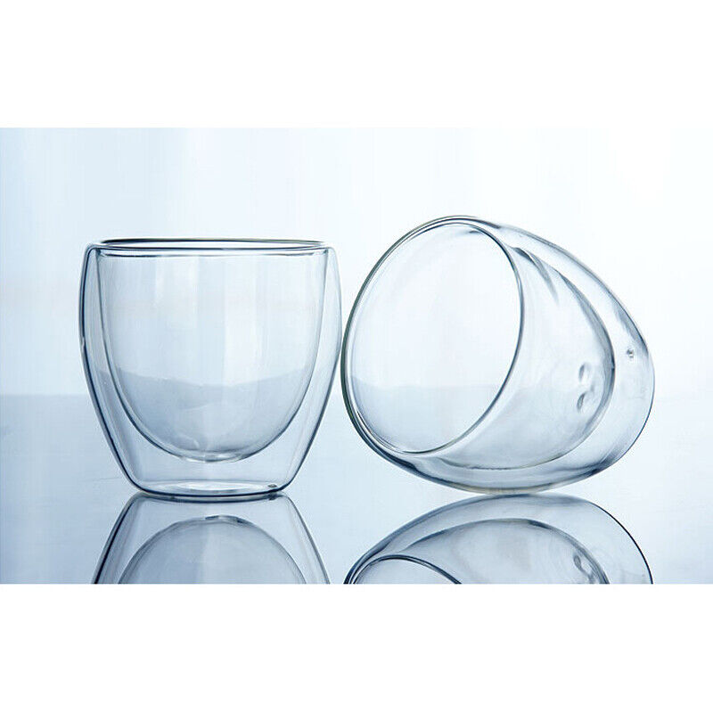 Fashion Classic Glass Double Wall Transparent Coffee Cups Insulate Office Tea