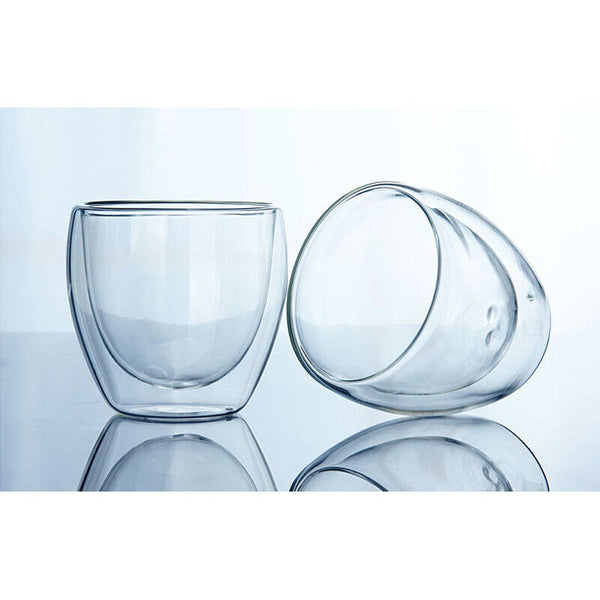 Fashion Classic Glass Double Wall Transparent Coffee Cups Insulate Office Tea