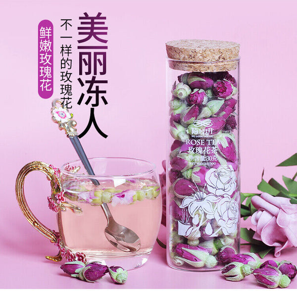 2pcs Freeze-dried Rose Tea Dried Rose Natural Flower Tea
