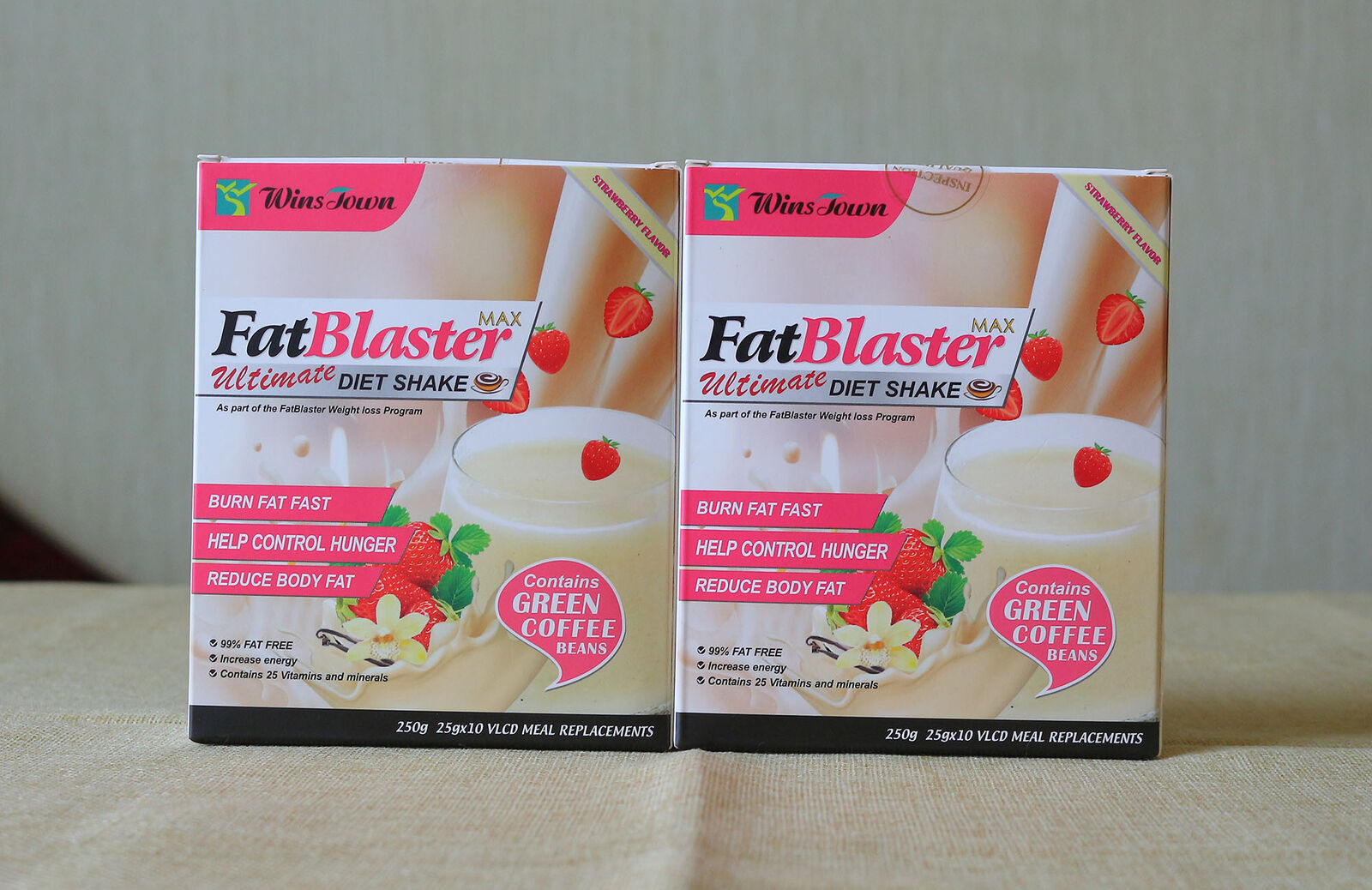 Fat Burner Meal Milk  Fat Blaster Strawberry Diet Shake Green Coffee