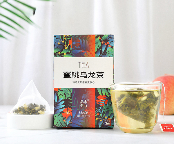 HelloYoung Honey Peach Flower Fruit Tea Triangle Bag Cold Soaked Tea White Peach Oolong