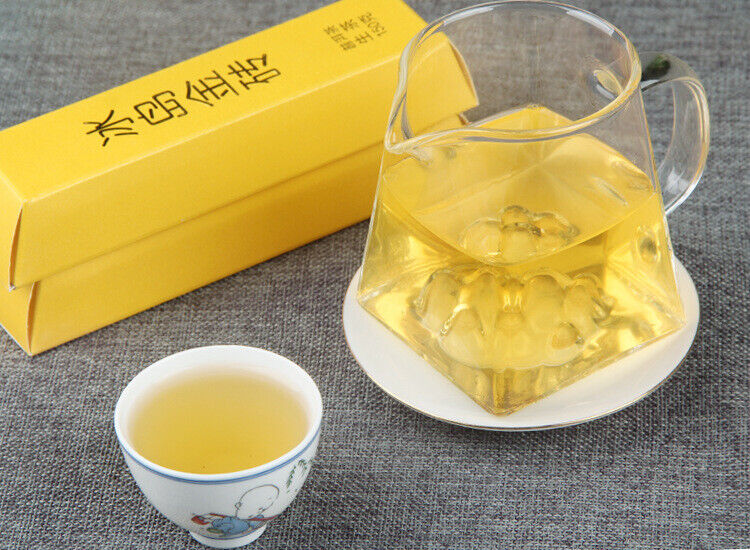 HelloYoung 150g Golden BarIceland Gold Brick Puerh Raw Brick Tea Mengku Gold Leaf Flower