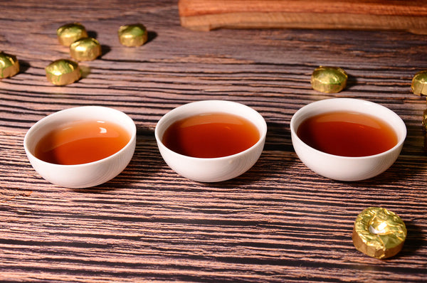 HelloYoung 500g Golden Classics Mini Tuocha Original Flavor Ripe Tea Yunnan Pu'er Tea