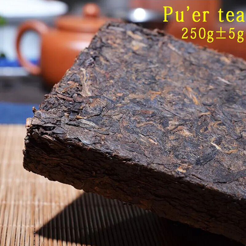 HelloYoung Puer Tea Yunnan Old Ripe Puer China Tea Health Care Pu'er Tea Brick Puerh 250g