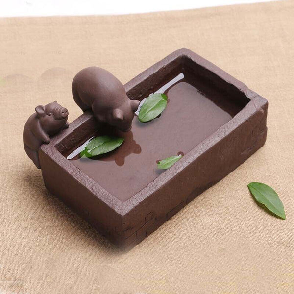 Tea Pet Pig Furnish Articles Home Decoration Kung Fu Tea Accessories Purple Sand
