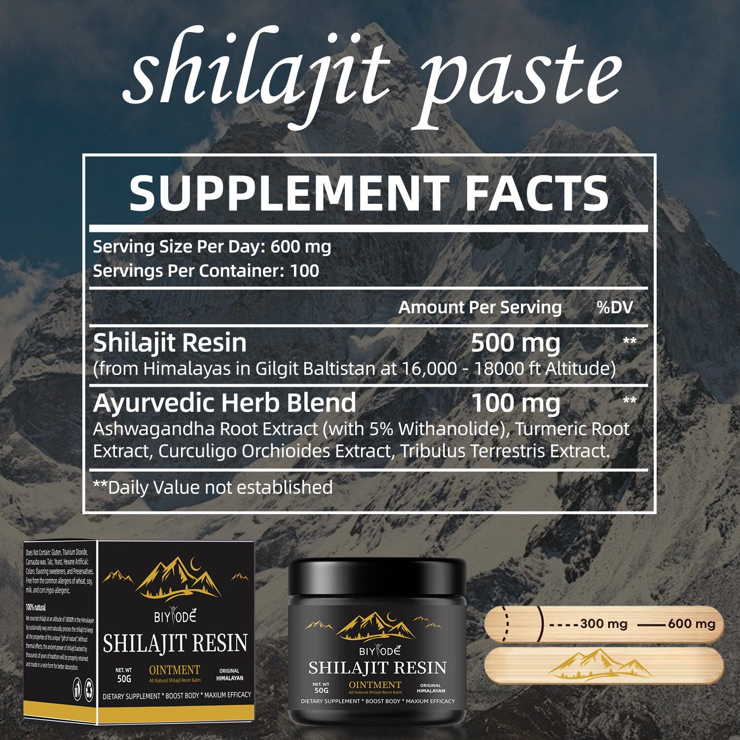Shilajit Resin 50g Shilajit Resin Paste  Vitality promotion  anti-fatigue