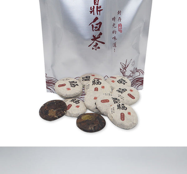 HelloYoung 500G Fuding white tea shoumei gold coin white tea round cake 1 capsule 1 bubble