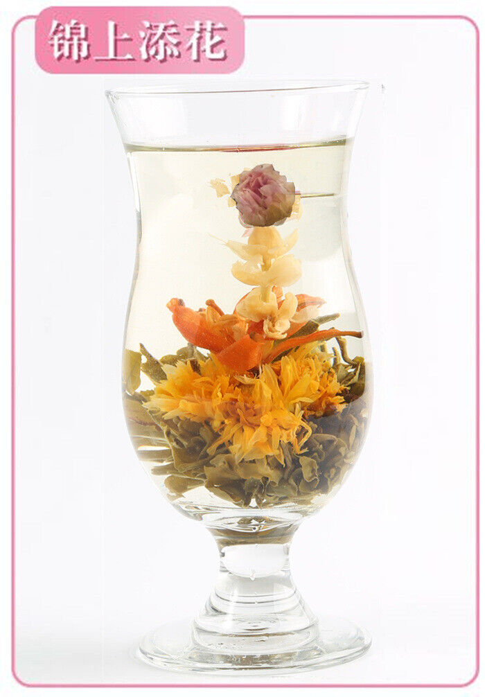 Handcrafted Art Mini Flowering White Tea Herbal Flower Blooming Tea Balls 20pcs Main image