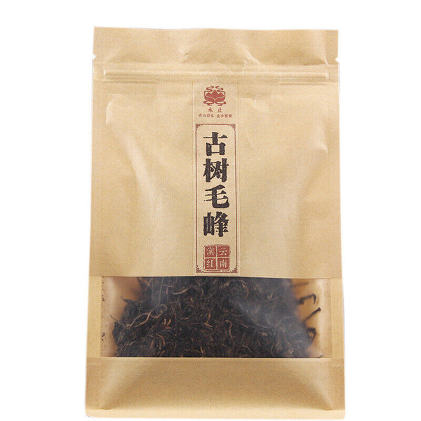 HelloYoung Ancient Tree Kung Fu Tea Maofeng Tea Loose Leaf Fengqing Dianhong Tea 100g