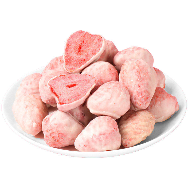 Freeze-Dried Strawberry with Chocolate & Yogurt Bites Fruit Snack 170g Can