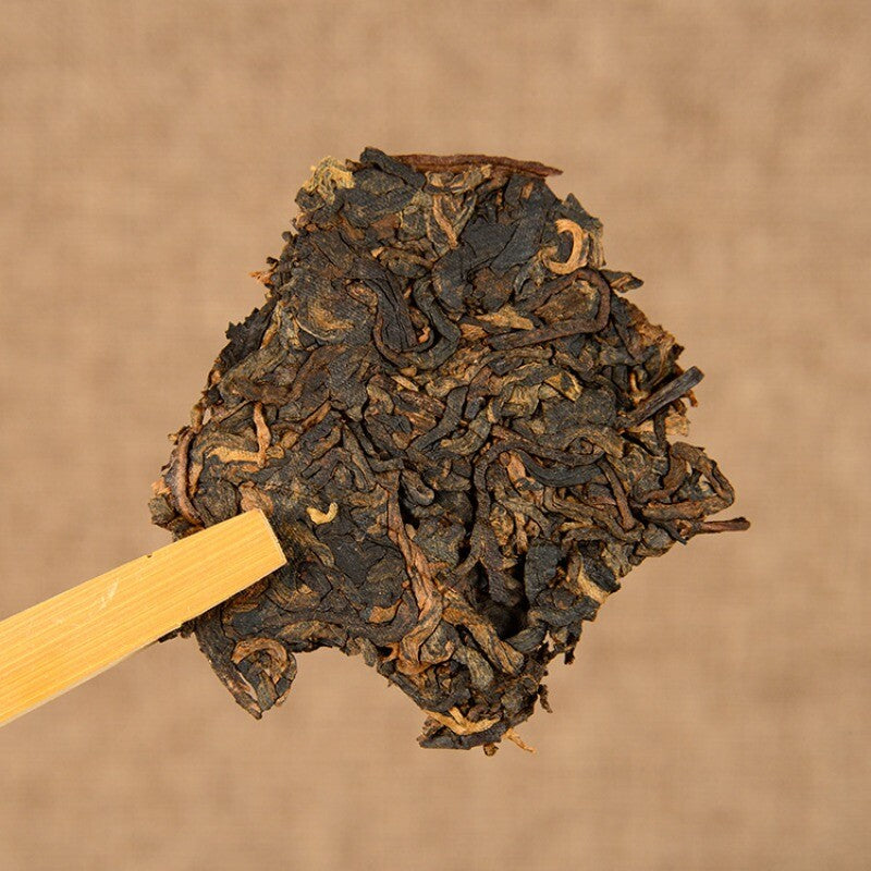 Yunnan Pu'er Ripe Tea Jingmai Mountain Seven Zi Cake Ripe Tea 357g Main image