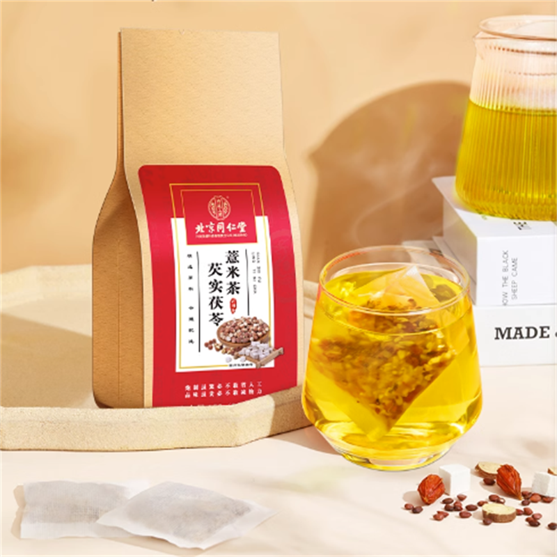 北京同仁堂 Red Bean Coix Seed Tea Poria Cocos Dampness Elimination Health Enhancement Main image