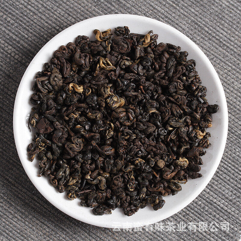 HelloYoung 500g Black Tea Yunnan Fengqing Dian Hong Kung Fu Black Tea Two Leaves Red Conch