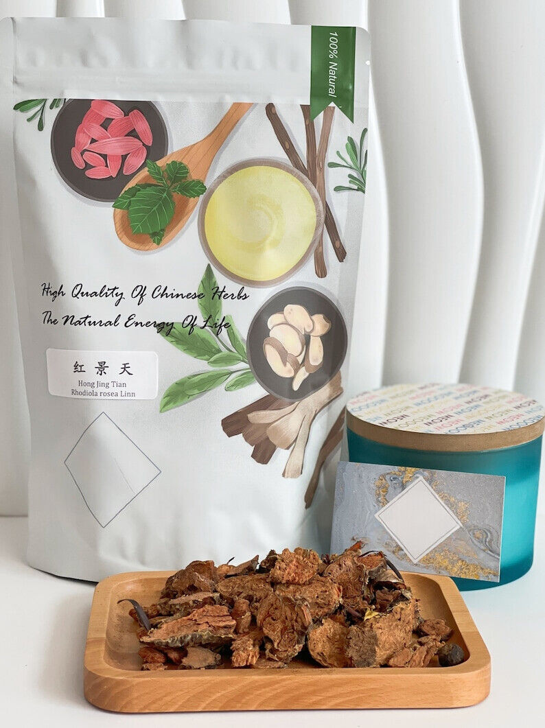 Pure Rhodiola Rosea Root Slices / Hong Jing Tian 红景天 250g