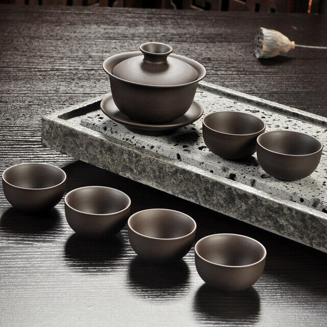 Handmade Drinkware Purple Sand Teapot Tea Set Ceramic Teapot Cup China Kung Fu