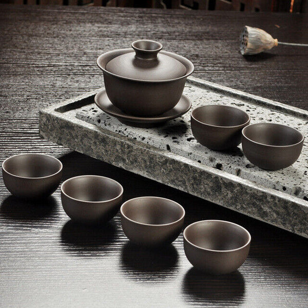 Handmade Drinkware Purple Sand Teapot Tea Set Ceramic Teapot Cup China Kung Fu