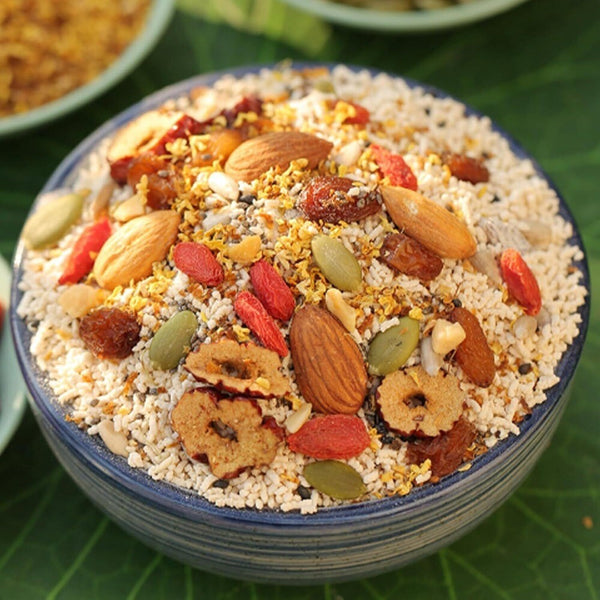 Asian Instant Lotus Root Powder Soup Mix 17.63 oz with Nuts and Dried Fruits