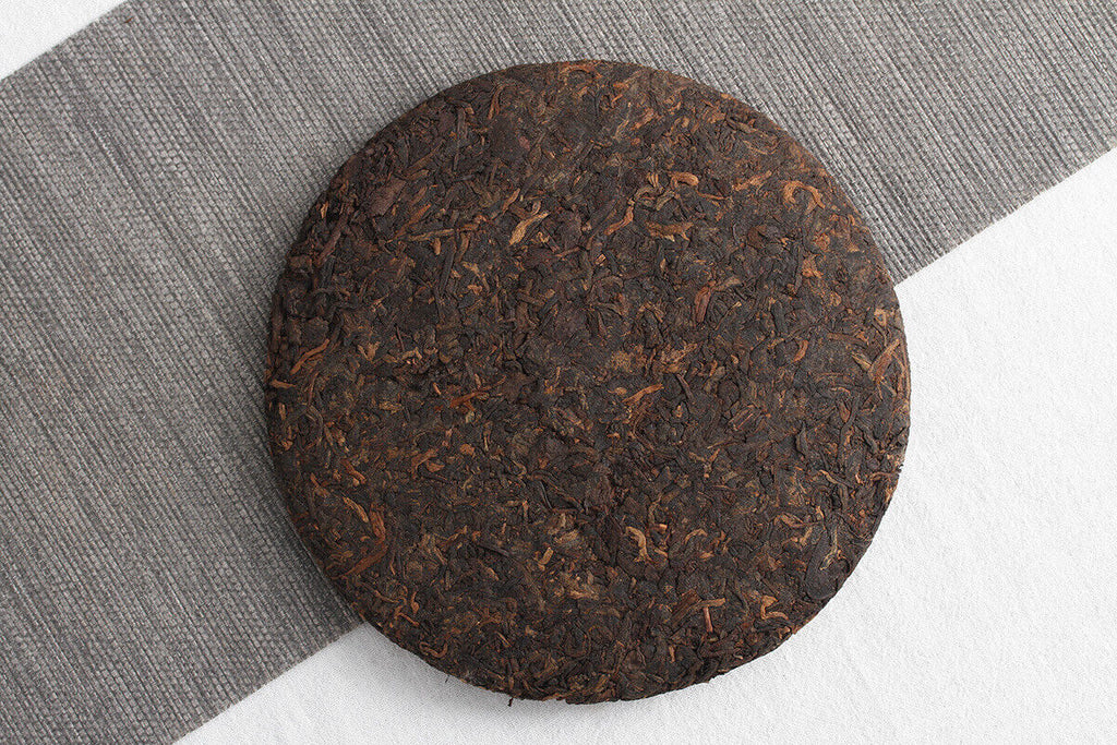 HelloYoung 357g Yunnan Puerh Ripe Tea Dry Storage Ripe Tea Menghai Flavor Seven Seed Cake