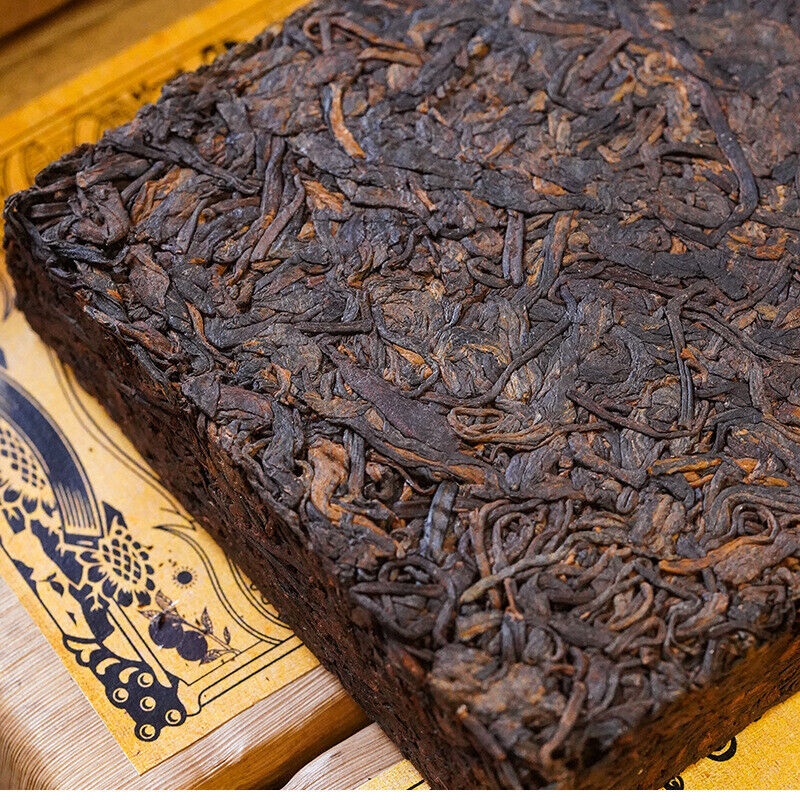 HelloYoung Yiwu Ripe Tea Brick 500g Yunnan Pu'er Tea Brick Healthy Drink