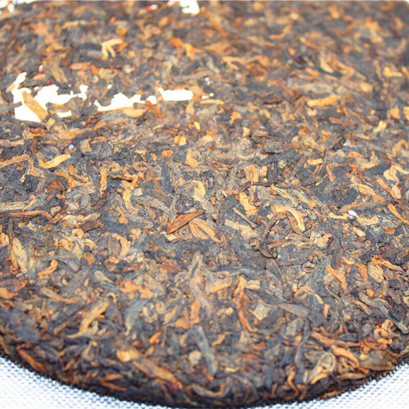 HelloYoung High Quality 357g Yunnan Pu'er Tea Golden Bud Cake Tea Ripe Pu'er Tea