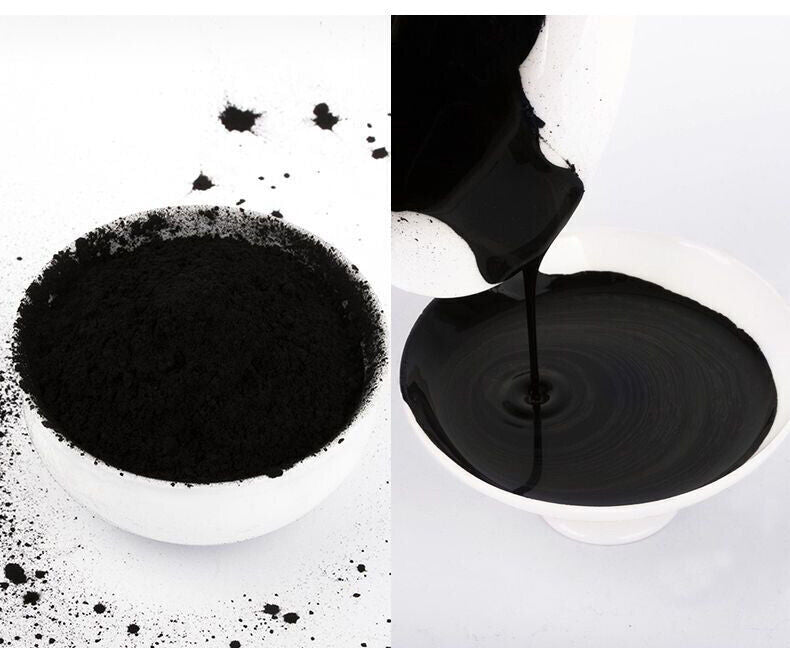 Bamboo Charcoal Powder Natural Black Pigment Edible Plant Charcoal Black,