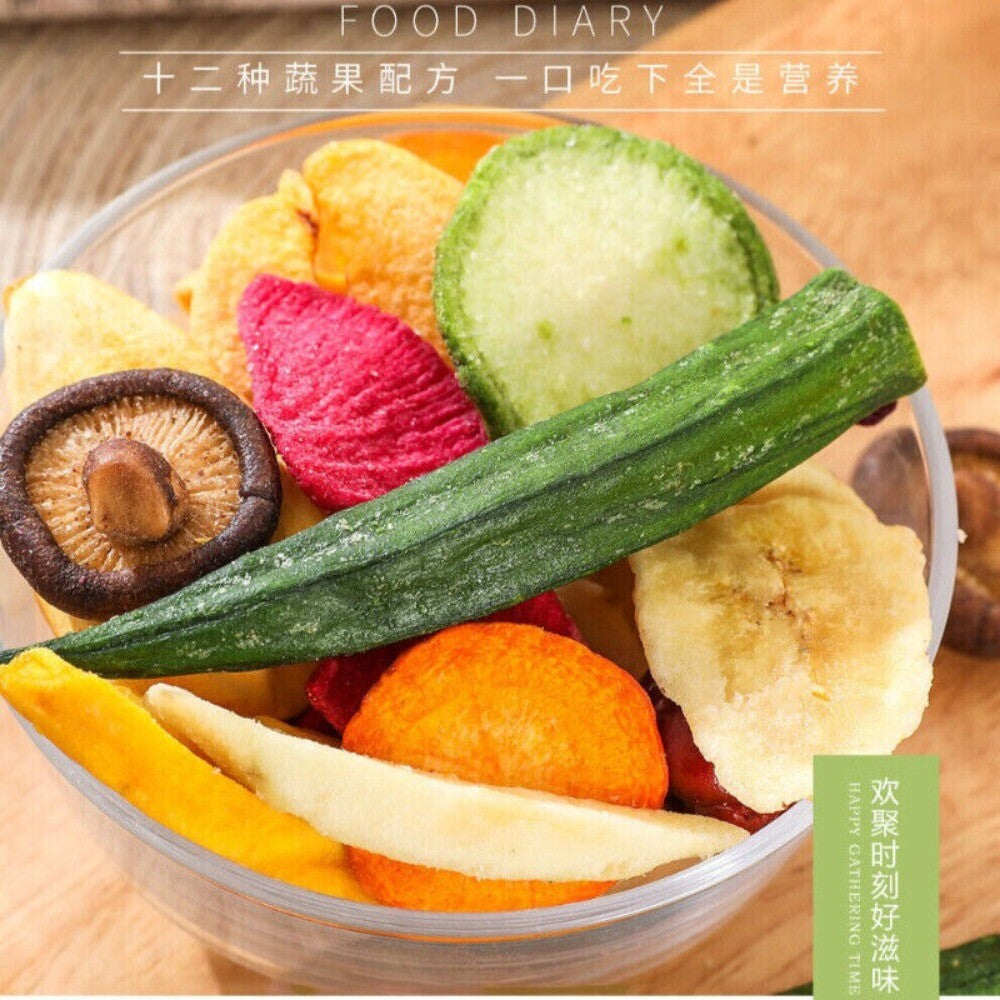 Dehydrated Vegetable Chips 500g Mixed Fruit Veggie Snacks Natural Crunchy Secondary image