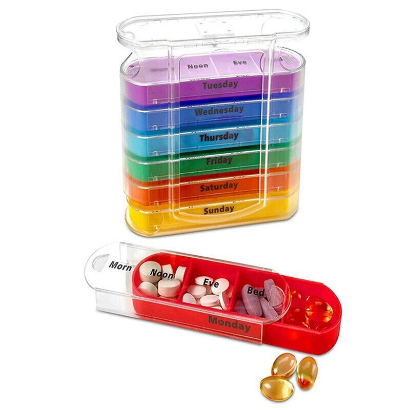 7 Days 28 Grids Drug Cases Trip Pill Holder Plastic Medicine Storage Dispenser Main image