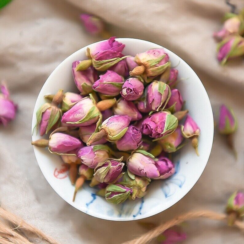 Organic Dried Rose Buds Dried Herbs France Rose Herball Teas Makes A Healthy Tea Secondary image
