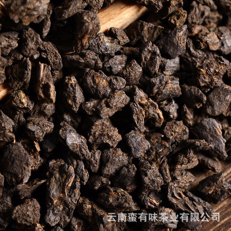 500g Yunnan Puerh Ripe Tea, Menghai Glutinous Fragrance Tea Fossilised Loose Tea Main image
