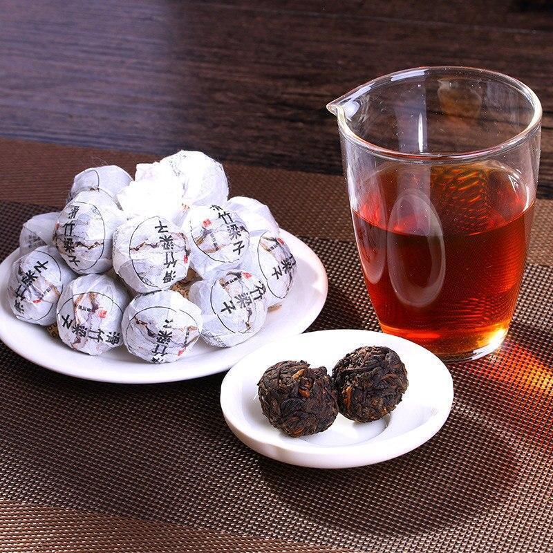 2018Dragon Pearl Tea Tuo Tea Ripe Puerh,Menghai Puerh High Mountain Shu Tea 500g Main image
