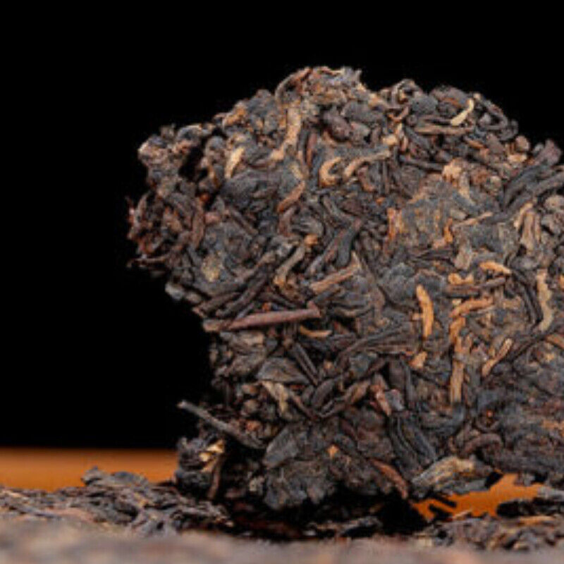 357g  Menghai Dayi Puer Tea Cake, Yunnan Ancient Tree Ripe Pu-erh Tea
