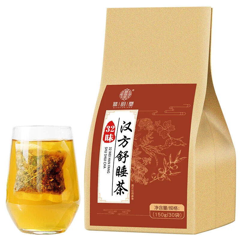 32 Flavor Han Fang Shu Sleep Tea Healthy Herb Tea Bag 150g/30 Bags Main image